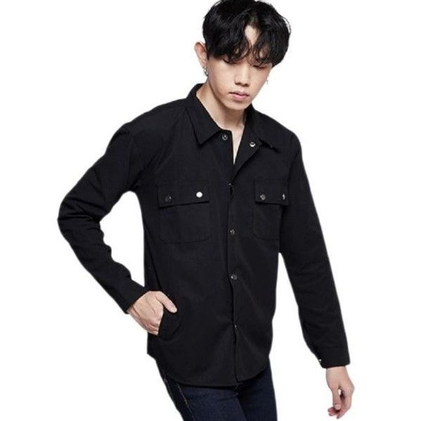 Semi Parka Premiun Original  Hitam & Hitam Army