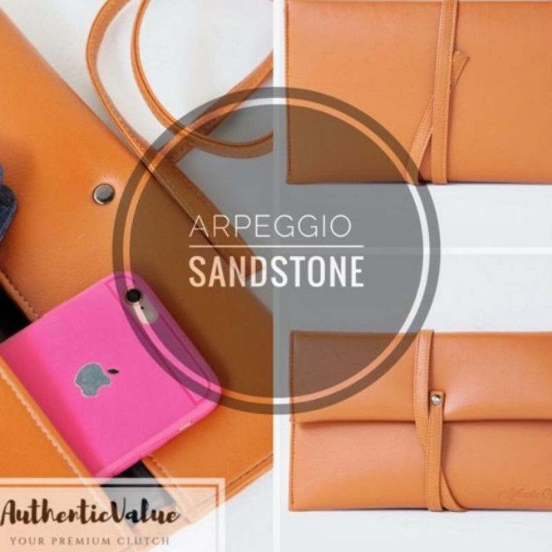 Clutch Wanita Dompet Kulit Panjang The Arpeggio Foldover
