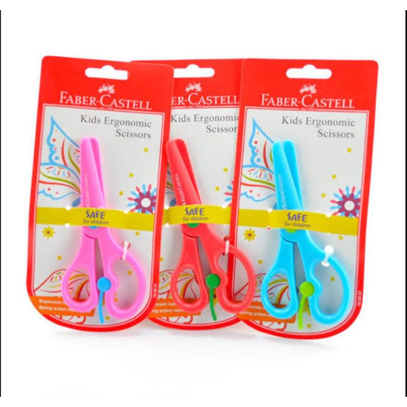 Mainan Anak Edukasi Gunting Anak Faber Castell / Kids Ergonomic Scissors