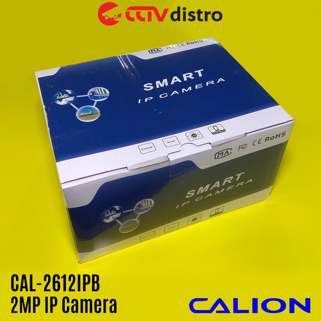 CCTV IP Camera Outdoor 2MP Full HD 1080P | Tetap Berwarna Saat Malam | Calion CAL-2612IPB