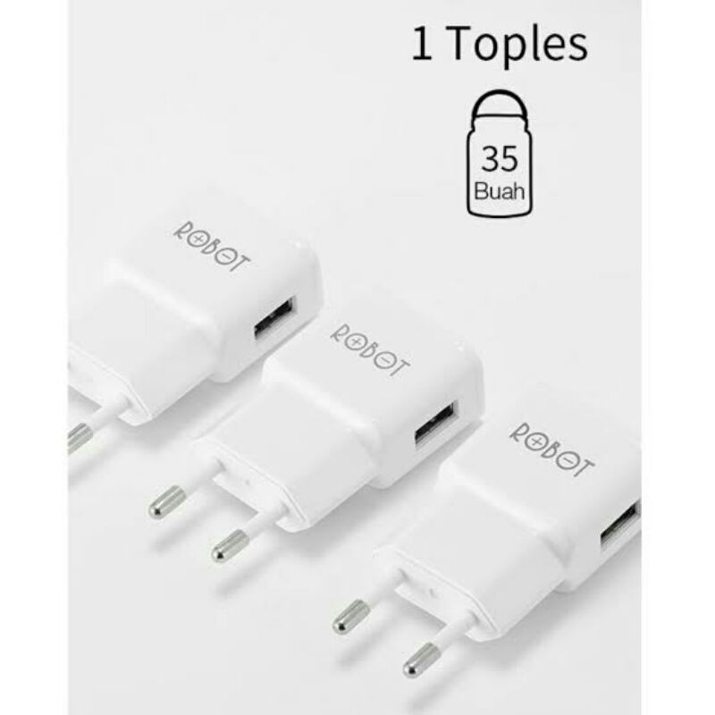 Travel Adaptor FASTCHARGING Adaptor Robot 2port Travel Adaptor Charger Robot Kepala Charger robot 2.