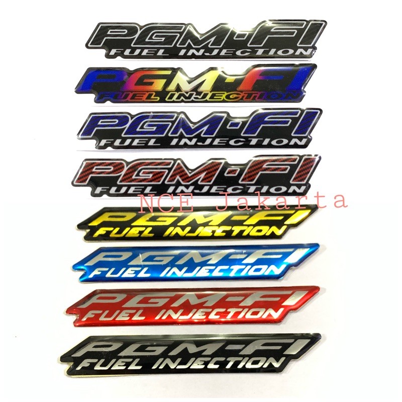 STIKER TIMBUL EMBLEM PGM FI FUEL INJECTION