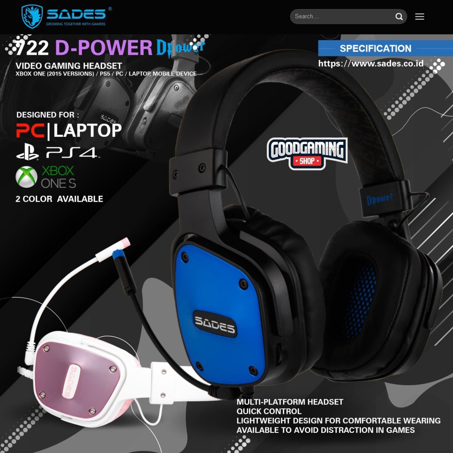 Sades Dpower Gaming Headset
