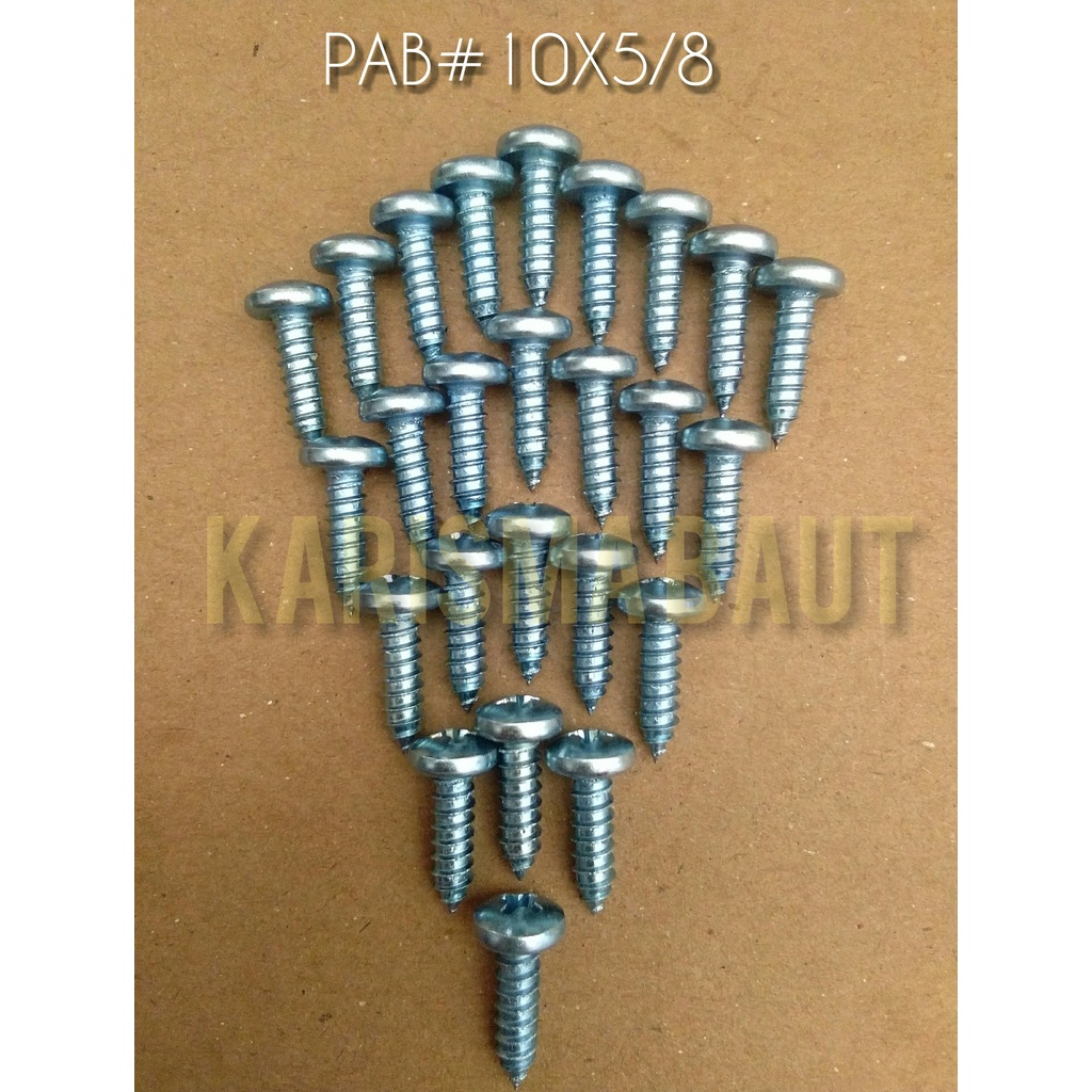 Sekrup PAB #10X5/8  /skrup tapping P (obeng +)