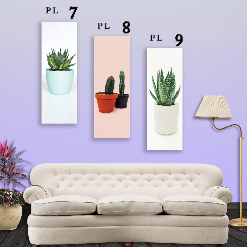 Wall decor - hiasan dinding rumah - Walldecor aesthetic plants tanaman kaktus murah