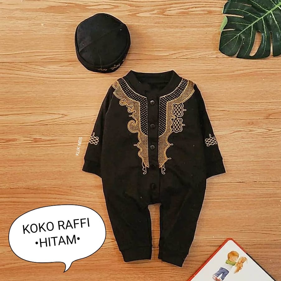 Klik Mds Jumper Koko Anak Bayi Laki-laki Raffi Free Peci