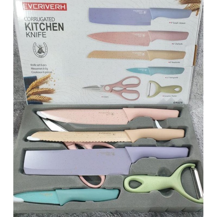 PISAU DAPUR / KITCHEN KNIFE SET 6 IN 1