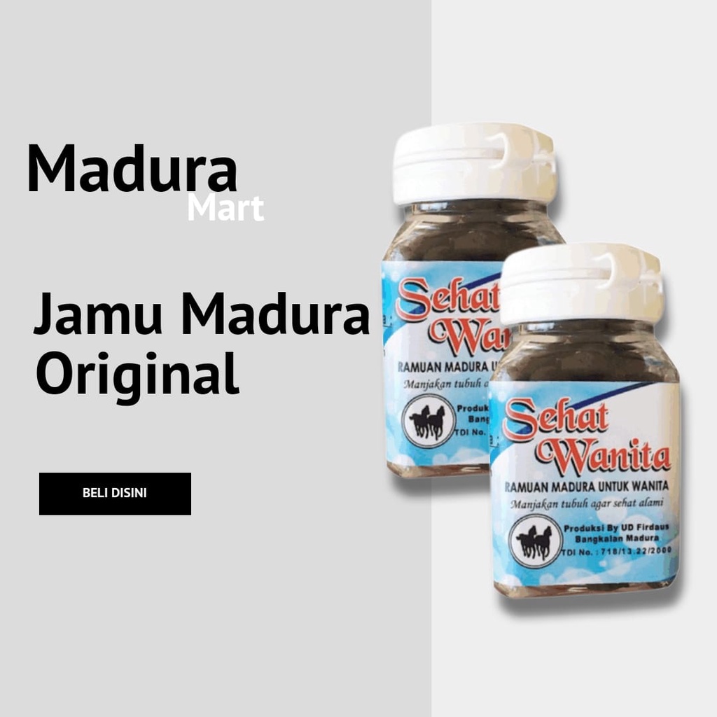 SEHAT WANITA RAMUAN MADURA - PENAMBAH STAMINA WANITA - JAMU MADURA SEHAT WANITA UD FIRDAUS ASLI