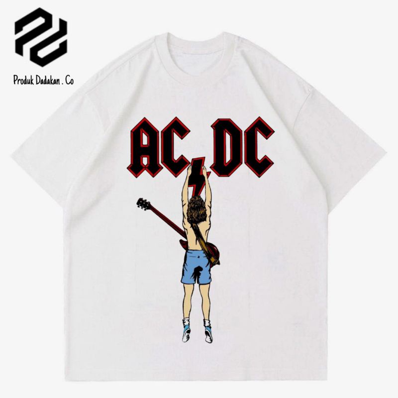 kaos baju ACDC - GREENLIGHT GITAR / tshirt band metal musik rock / t-shirt oversize rap tee lokal / 
