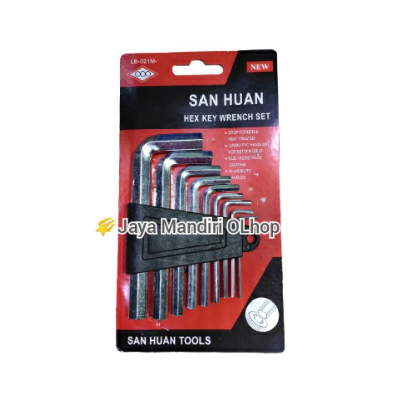 KUNCI L SAN HUAN ISI 9PCS