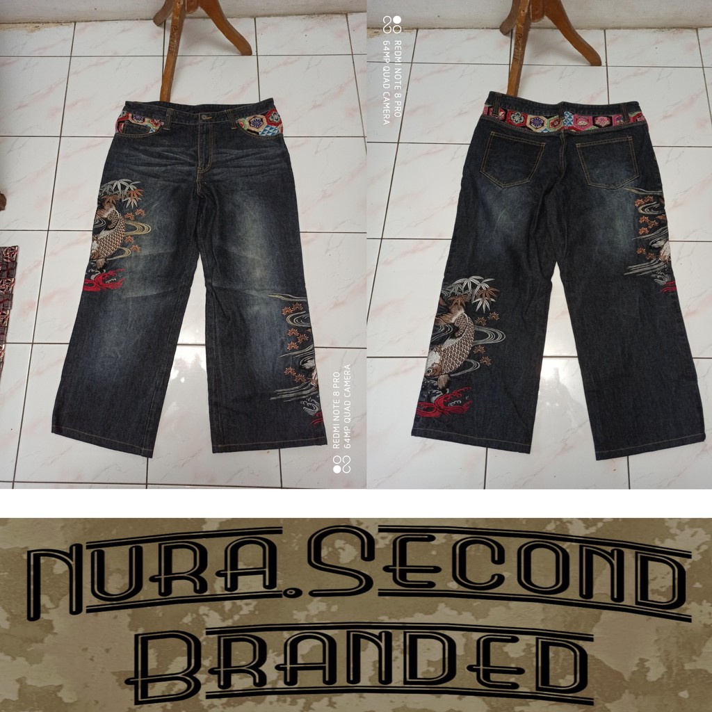 Celana jeans Sukajan Koi