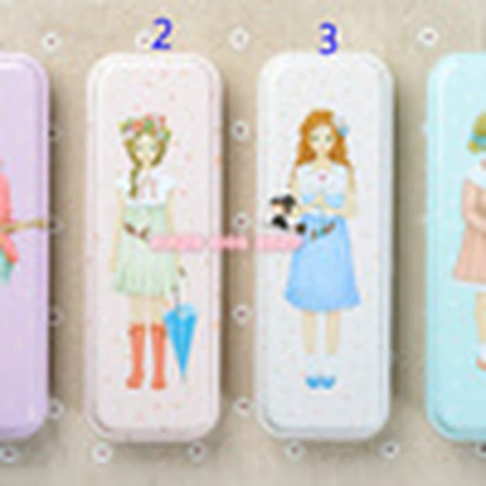 

Kotak/tempat pensil gadis /pencil case box vintage cute lolita floral