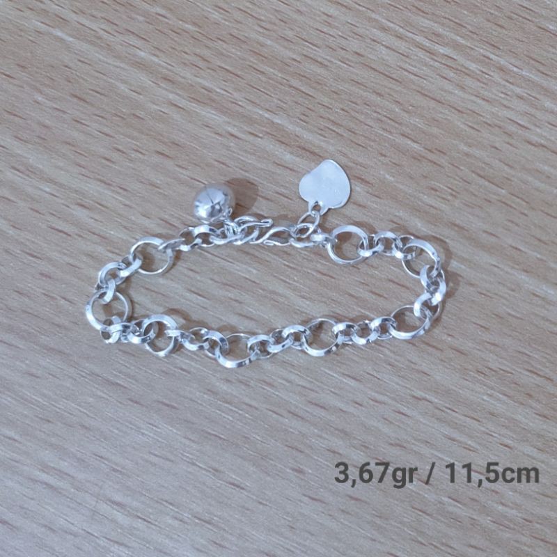 Gelang Anak Perak Murni Asli Model Rantai (GA3GR)