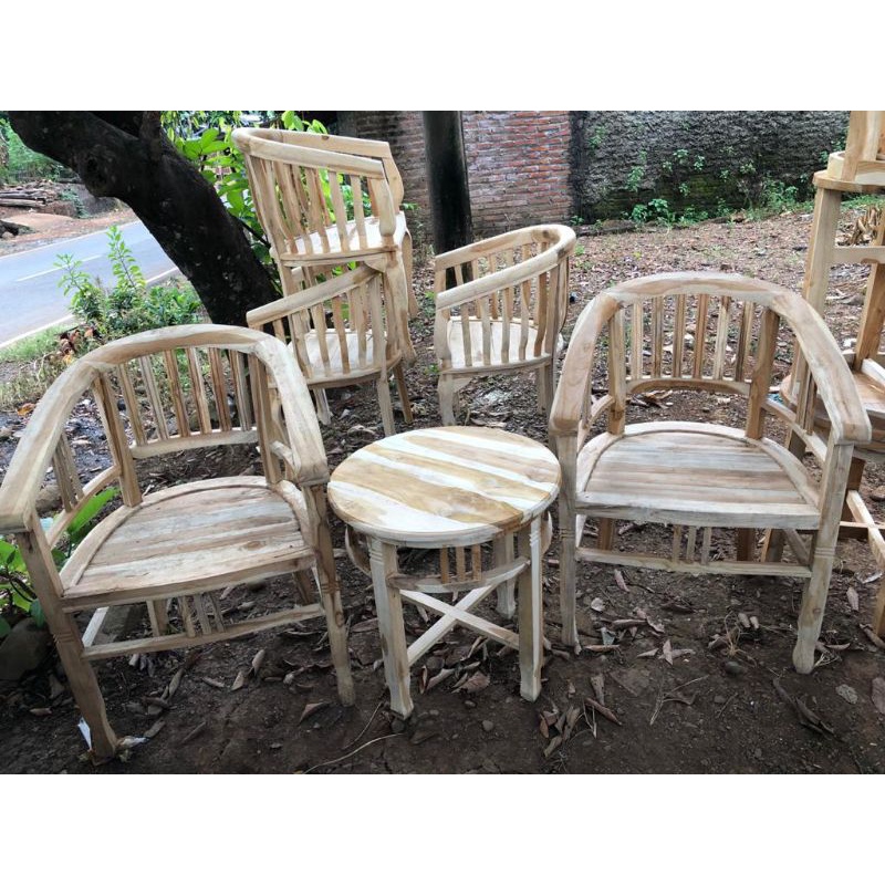 MEJA KURSI TERAS JATI JEPARA MEJA KURSI TERAS AMERIKA JEPARA KURSI TERAS MURAH JEPARA