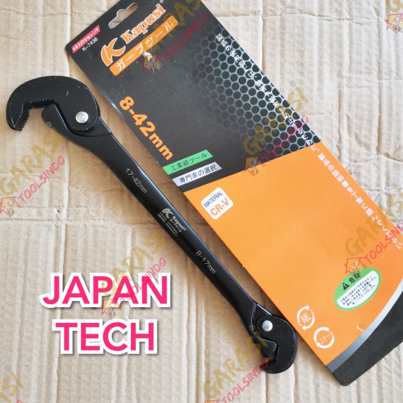 kunci inggris serbaguna Kapusi kunci snap and grip 8-42 mm kunci universal ring pas serbaguna