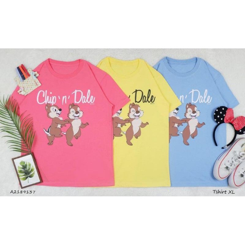 KAOS WANITA DEWASA CHIP & DALE