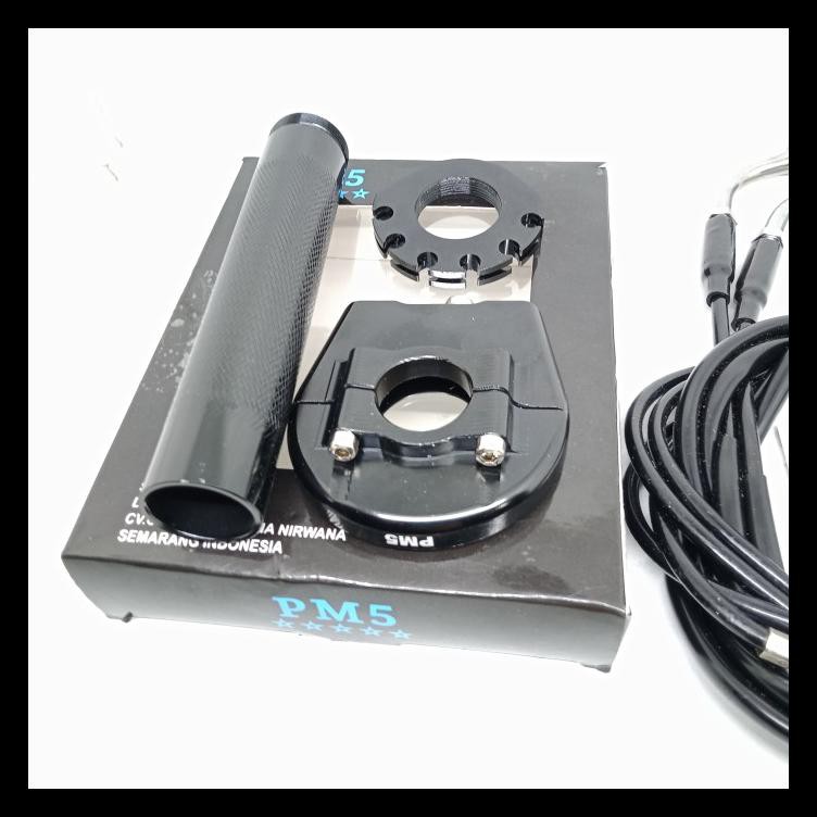 GRATIS ONGKIR GAS SPONTAN CNC 2 KABEL PM5 MODEL KTC PNP NMAX PCX ADV VARIO 150 MIO 