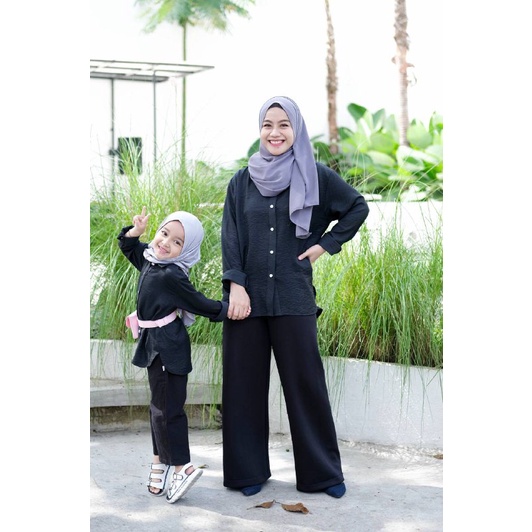 Afsheenastore Saira Kemeja Couple By Almahyrakids