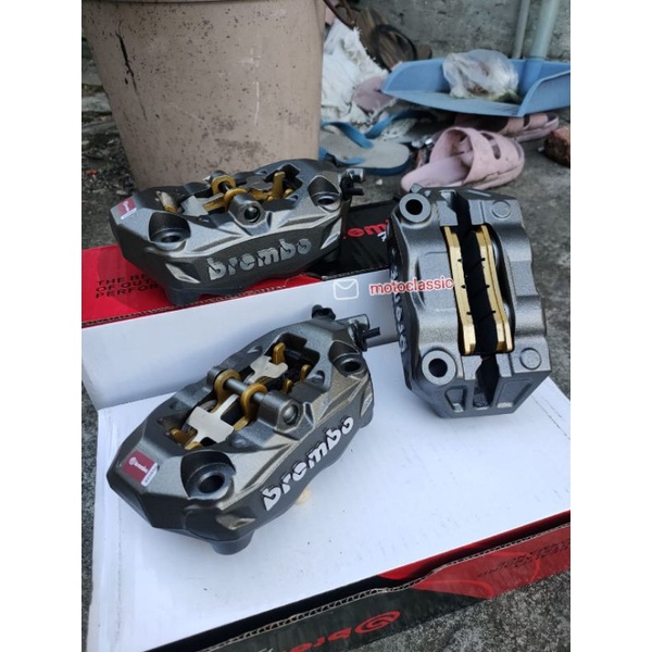 kaliper depan brembo m432 p100 / kaliper brembo m432 monoblok import