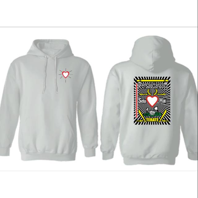 Hoodie putih psht jaket silat