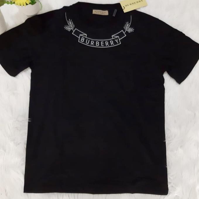 Tshirt Burberry Mirror / Kaos Burberry / Baju Import Pria High Quality - Black, L Tokojhordit