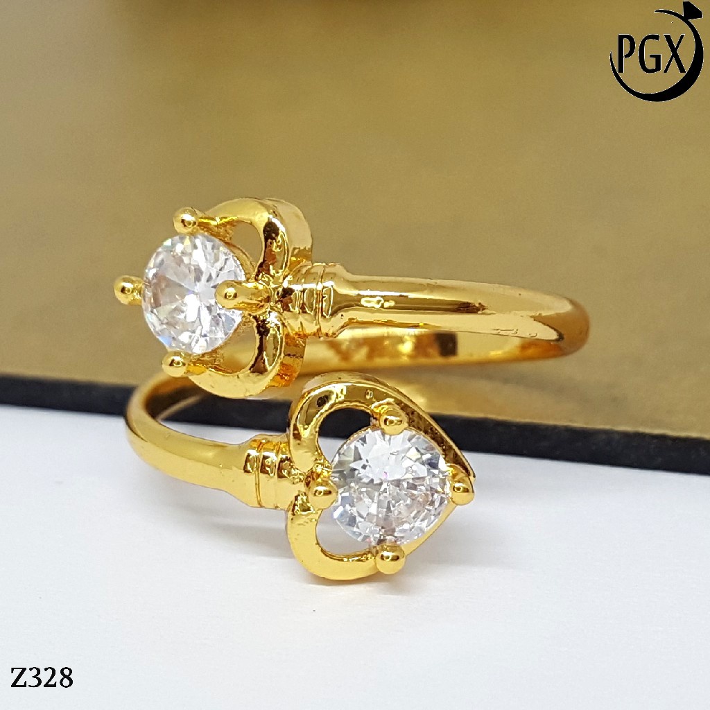 PGX Cincin Xuping Wanita Perhiasan Lapis Emas Aksesoris Fashion Premium - Z328