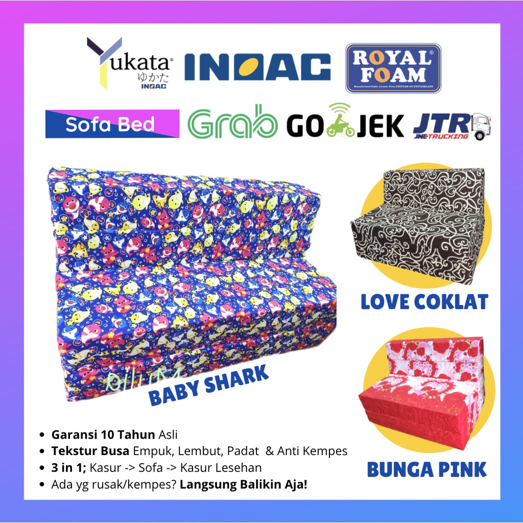 Jual Sofa Bed Sofabed Royal Foam Lipat Super Single Garansi 10 Tahun ...