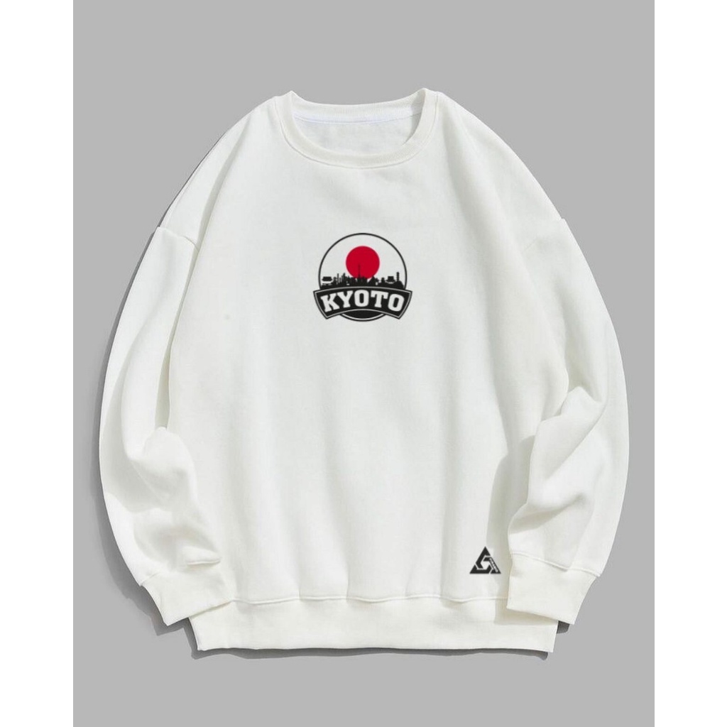 Crewneck Oversize Bestseller Ukuran Jombo XXL Warna Putih Bisa [COD] Tulisan Tokyo Jepang Sweatshirt Keren Anak Muda Sweater Original Distro