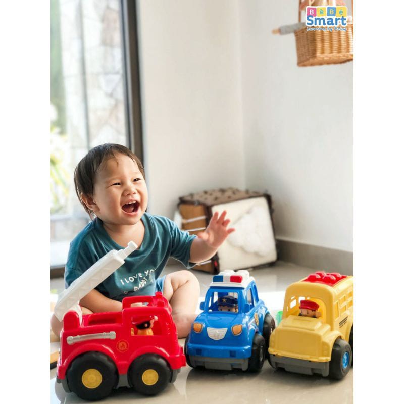 bebe smart lil builder / mainan mobil-mobilan 6m+