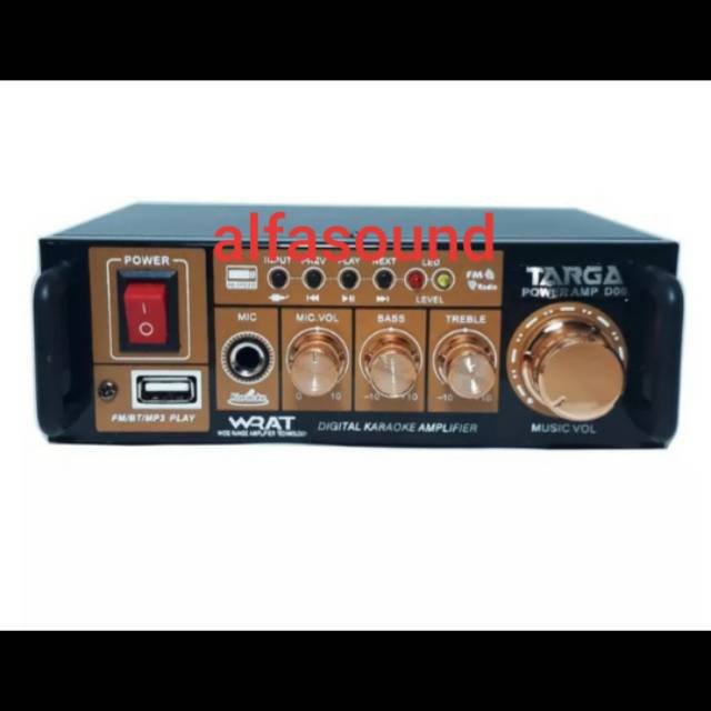 AMPLI MINI TARGA TR D 06 AMPLIFIER TARGA TRD 06 TR D06 BLUETOOTH USB
