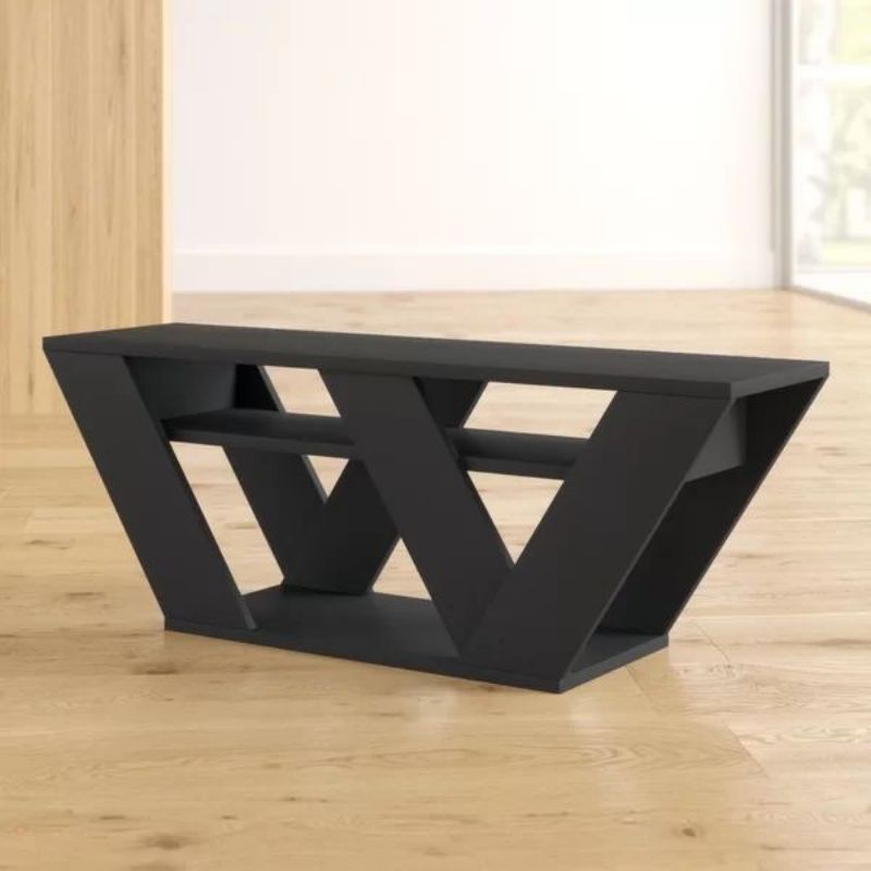 meja tv minimalis modern bufet pajangan kayu jati