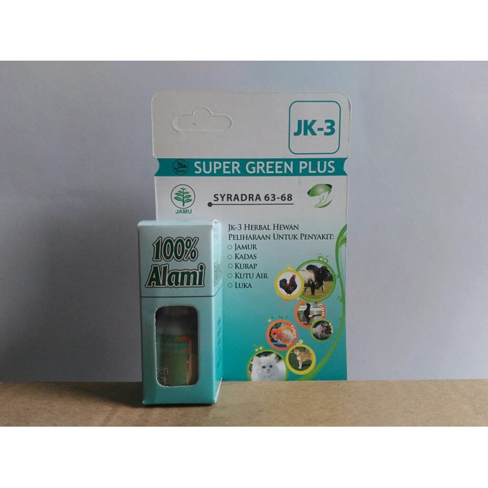 Obat Herbal Hewan Peliharaan Jamur Kurap Kutu Air Super Green Plus