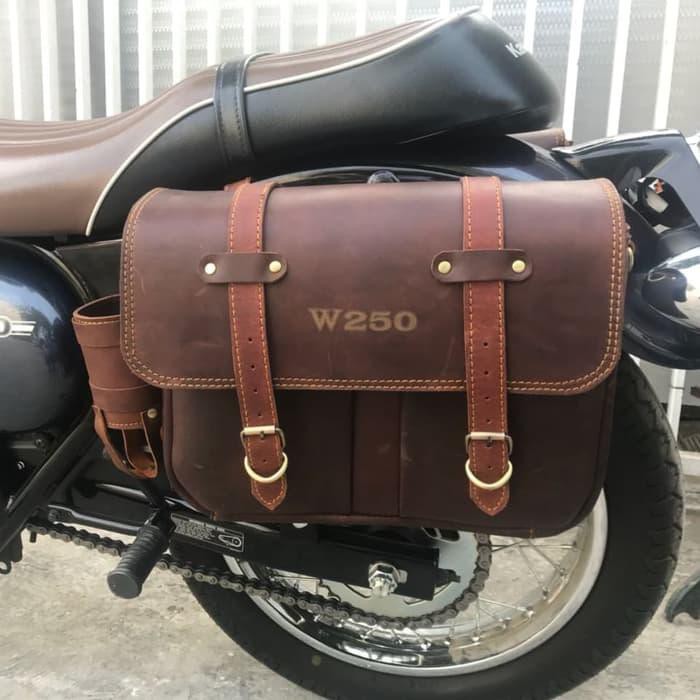 tas motor  kulit kawasaki  estrella suku  cadang  Shopee 