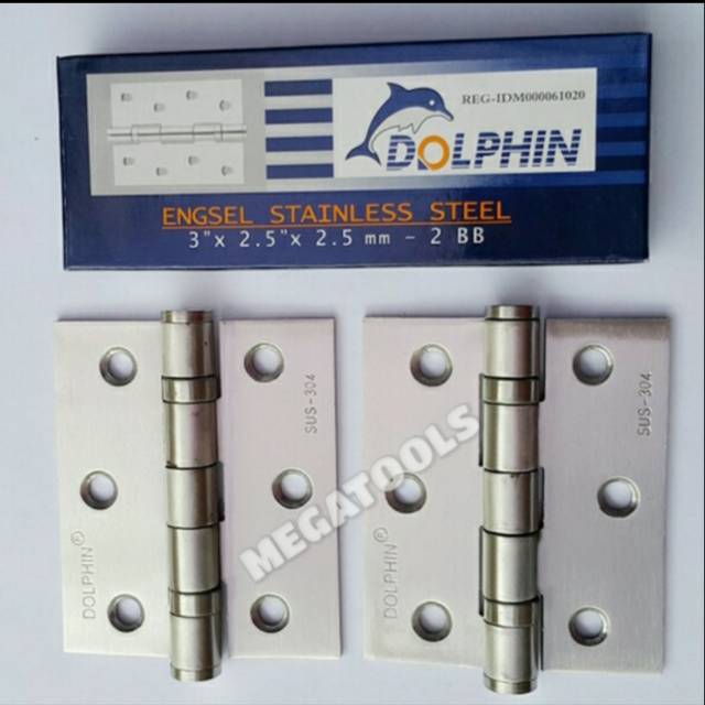 Engsel stainless steel Dolphin 3"