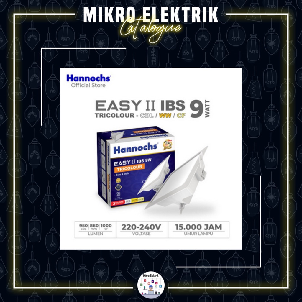 Hannochs Downlight LED EASY II 9W IBS Tricolour