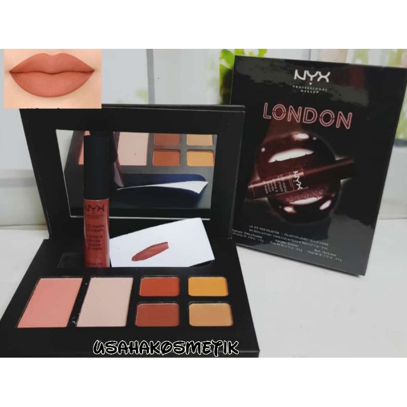 PROMO PERPAK !! PAKET MAKE UP N.Y.X 3IN1 DUBLIN/ LONDON