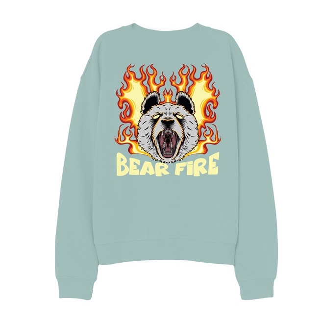 Sweater Crewneck  Pria BearFire Fleece Size M - XXL