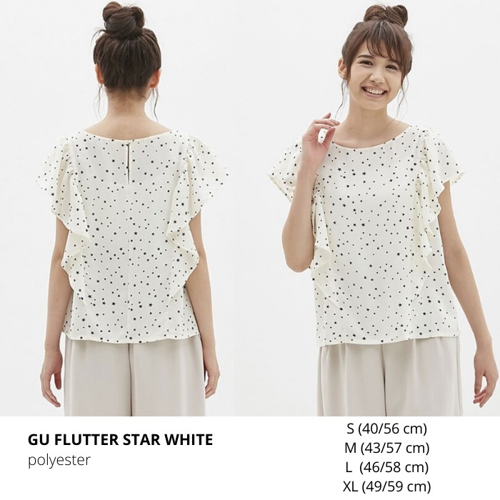 Blouse Wanita Murah GU Flutter Star