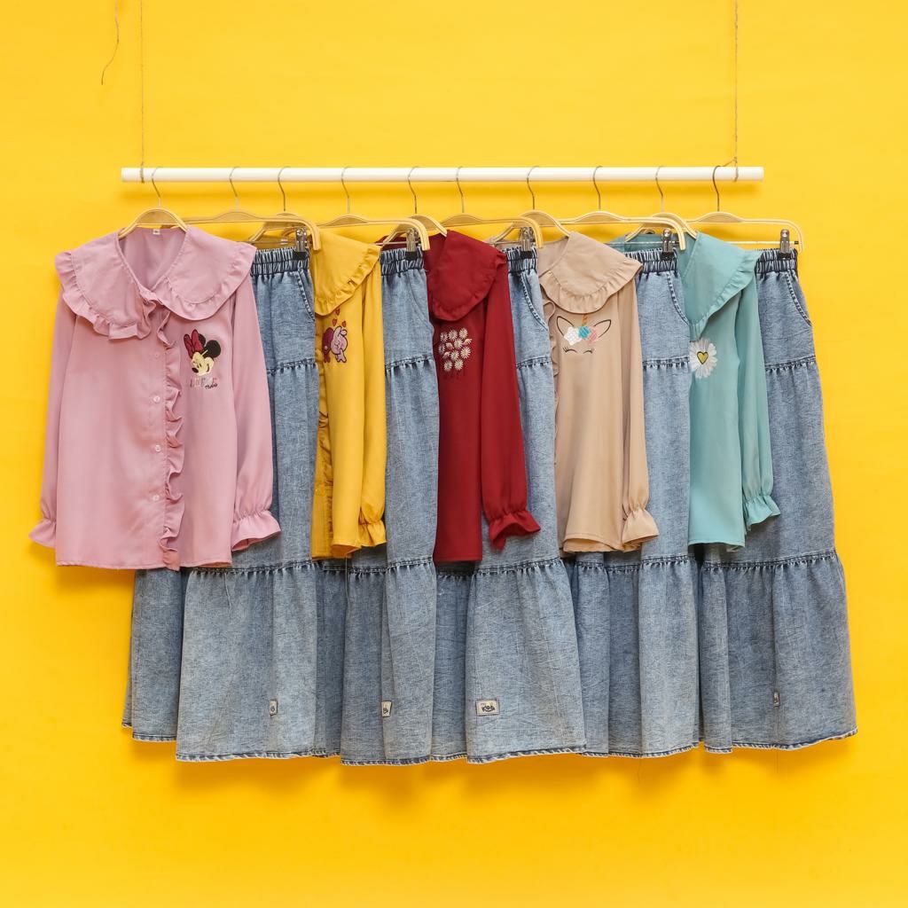 READY ONESET ROK JEANS WASH SHAKILA by Me and You Kids