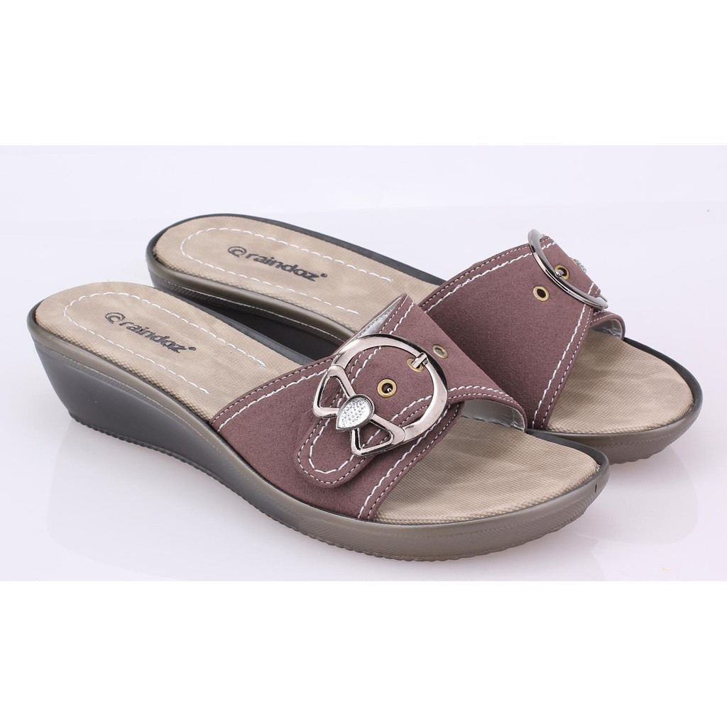 Selop Wedges Cantik Sandal Wanita Cibaduyut Raindoz RLD002