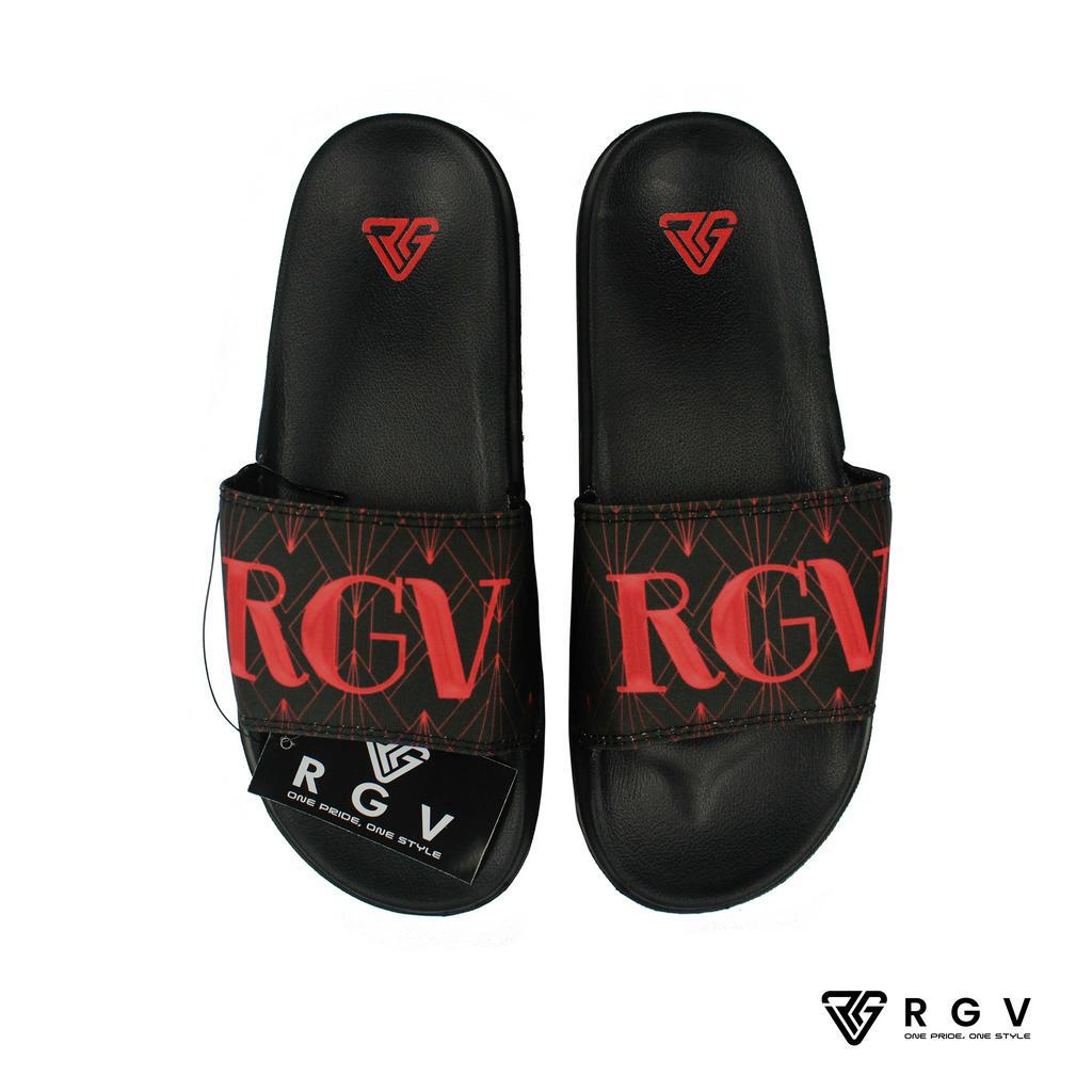 RGV - SANDAL PRIA DAN WANITA SLIDE SLIP ON SENDAL ANTI LICIN RINGAN SELOP ART DECO RED