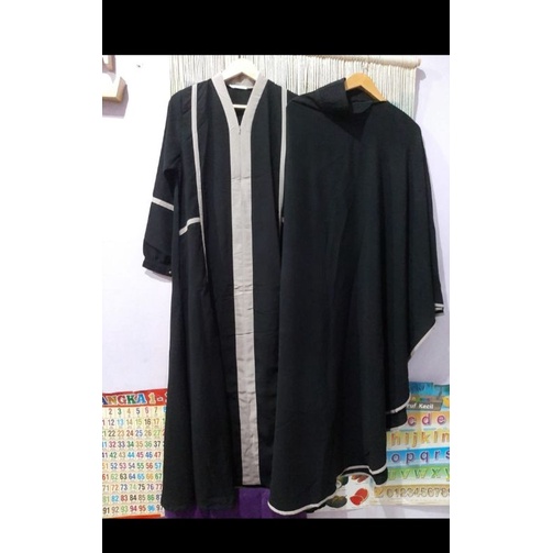 PROMO‼️ GAMIS + HIJAB ZIDNI SUNNAH PRELOVED HITAM KOMBINASI ABU