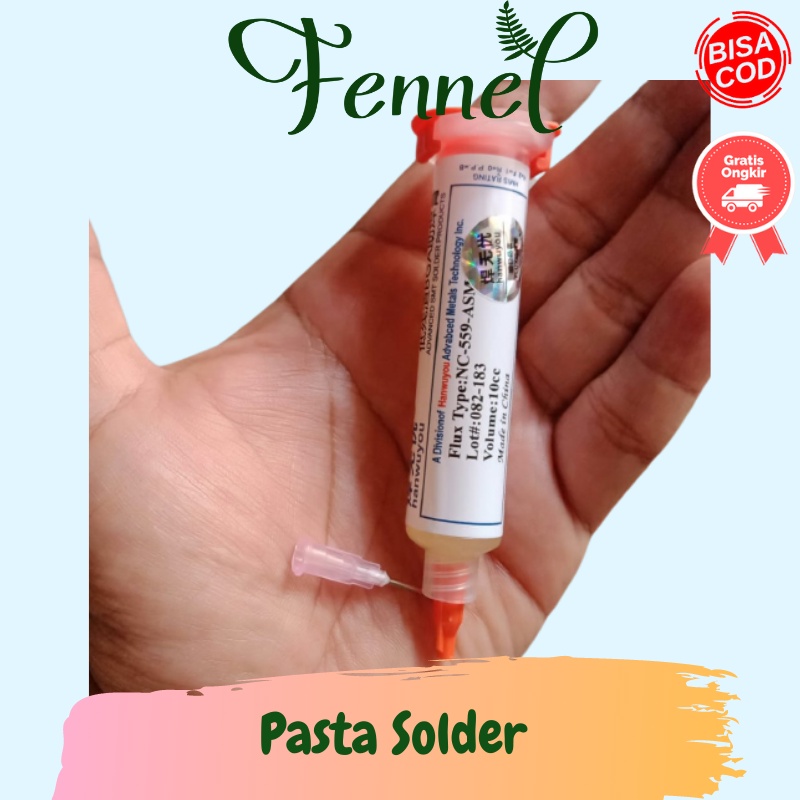 Pasta Flux Timah Solder Lead Free 10cc NC559ASM