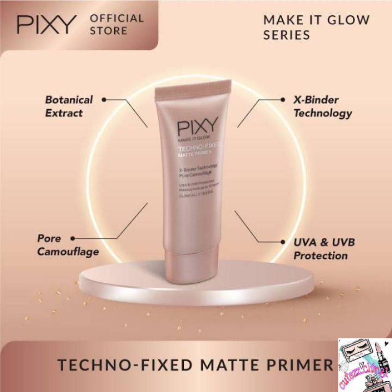 ☃️Cutezz_Ching1☃️ Pixy Make It Glow Techno Fixed Matte Primer 25g