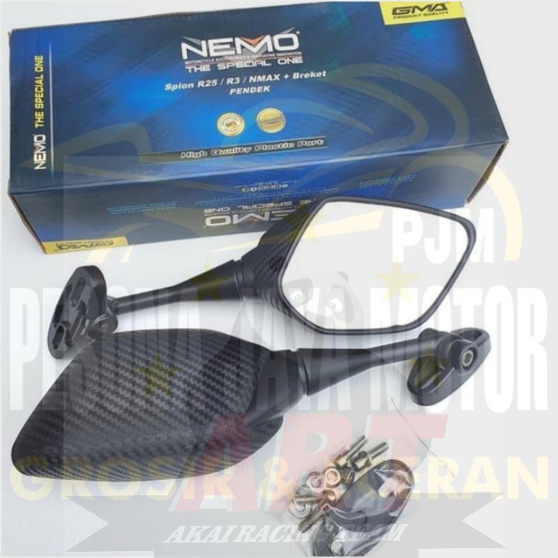 New Spion Model R25 Tangkai Pendek 287 Nemo Universal Cbr150r,Nmax,Nmax New'2020,Lexi,Pcx,Adv,Xmax