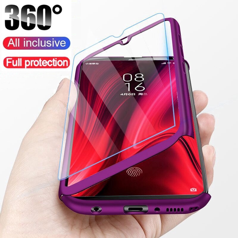 Casing Hard Case Frame Perlindungan Penuh dengan Tempered Glass untuk Samsung Galaxy A51 A71 A10 A20