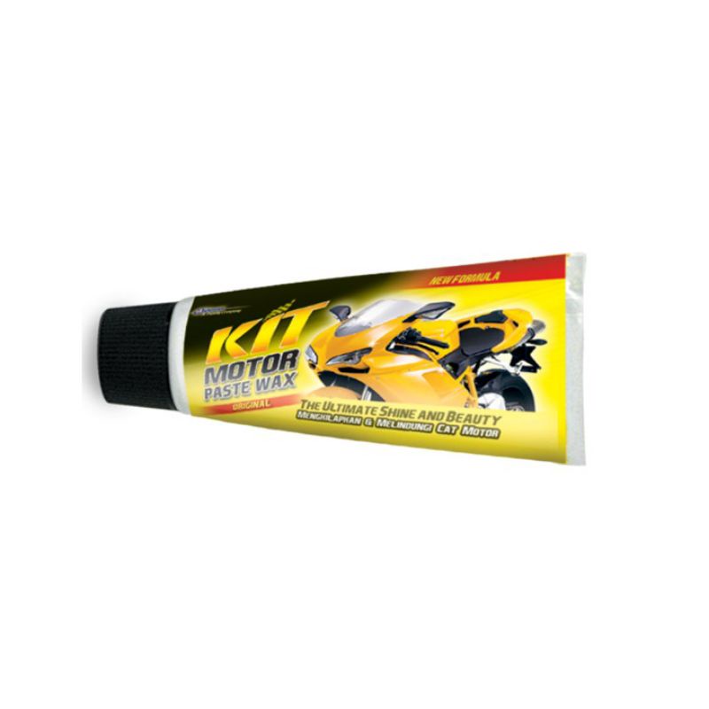 Kit Motor Paste Wax Original Pengkilap Pelindung Cat Kuning Tube 25 Gr Perawatan Eksterior Motor