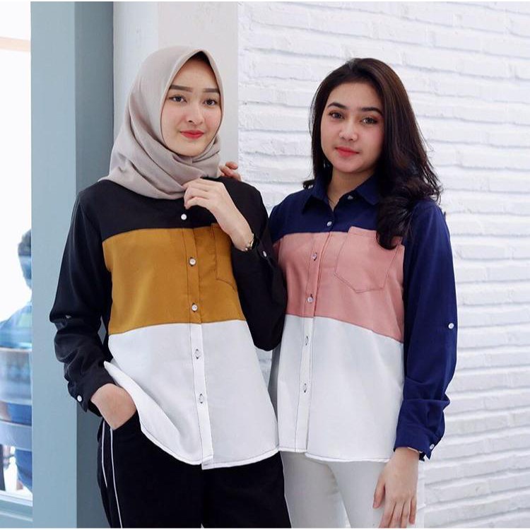 1KG MUAT 5PCS | BLOUSE MENDY HITS OOTD KOREAN STYLE SELEBGRAM FASHION GROSIR MURAH