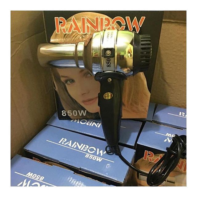 Hair Dryer Rainbow Black 350 W-Pengering Rambut New High Quality Berkualitas Dan Praktis