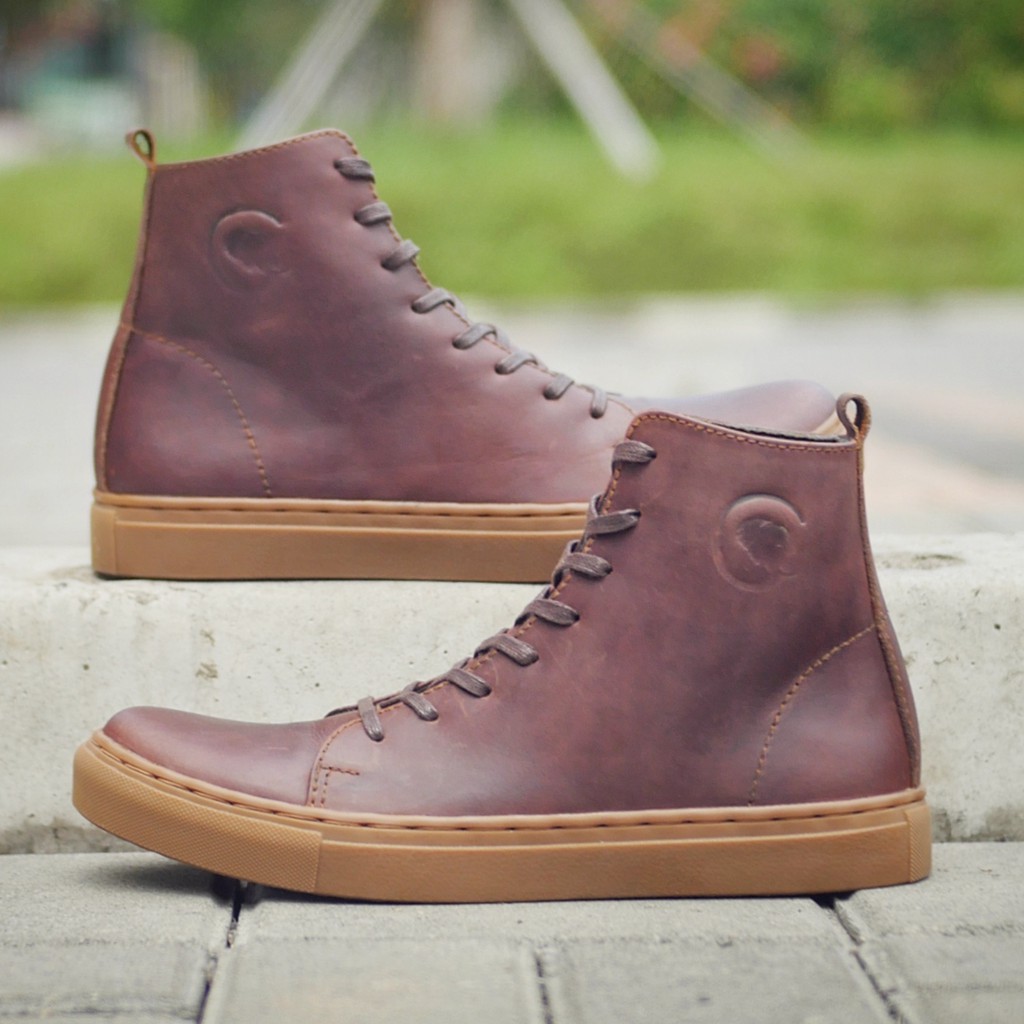 MAGNUS BROWN (KULIT ASLI) |ManNeedMe x Greata| Sepatu Boots Pria ORI